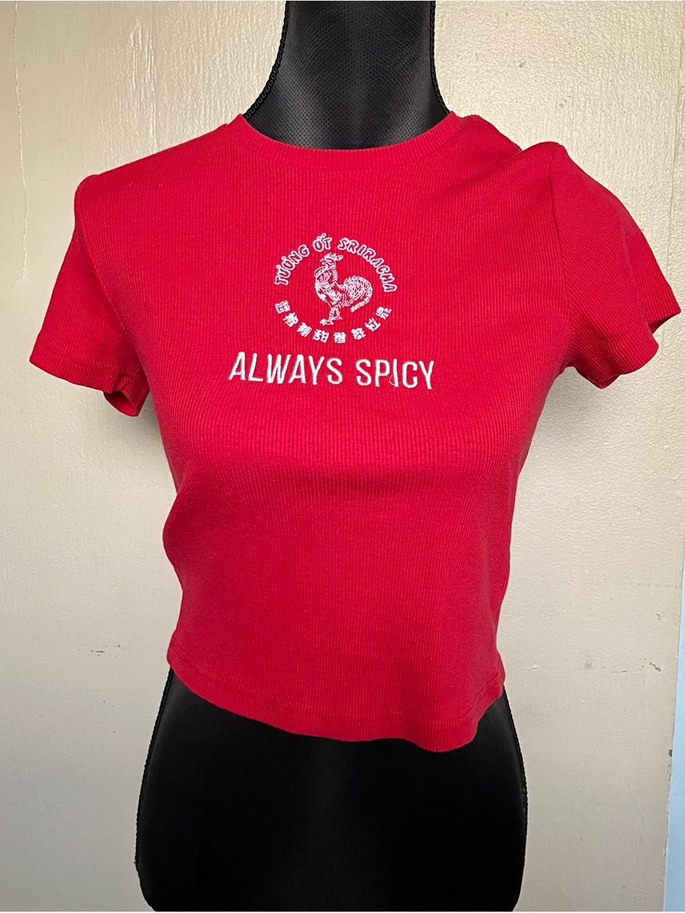 Always spicy siracha baby tee